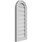 Ekena Millwork Round Top Surface Mount PVC Gable Vent: Functional, w/ 2"W x 1-1/2"P Brickmould Frame, 12"W x 30"H GVPRT12X3002SF - alternate 2